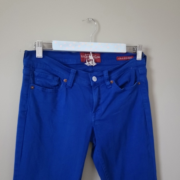 Lucky Brand Charlie Skinny Electric Blue Jeans - Picture 5 of 15